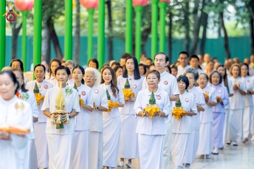 ภาพ No.244513:วันเสาร์ที่ 6 กันยายน พ.ศ. 2568 พิธีเวียนประทักษิณ และวันทาสีมาของนาคธรรมทายาท โครงการอุปสมบทหมู่บูชาธรรมครบรอบ 108 ปี วันครูผู้ค้นพบวิชชาธรรมกาย ณ โบสถ์พระไตรปิฎก วัดพระธรรมกาย