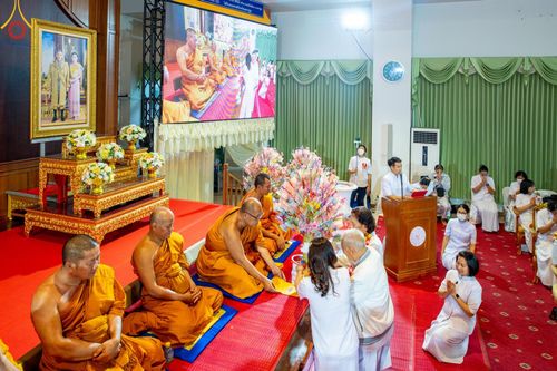 ภาพ No.109834:พิธีเจริญพระพุทธมนต์ ปฏิบัติธรรม  มอบทุนการศึกษา ถวายสังฆทาน 121 วัด วันพุธที่ 10 มกราคม พ.ศ. 2567 ณ อาคารราชวิริยาลังการ วัดไร่ขิง พระอารามหลวง  อ.สามพราน จ.นครปฐม
