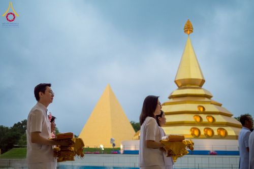 ภาพ No.223550:วันที่ 11 พฤษภาคม พ.ศ. 2568 พิธีบรรพชาของอุบาสก พิสิทธิ์ หมื่นแกล้ว  ณ วัดพระธรรมกาย