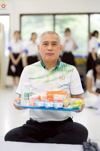 ภาพ No.243037:วันพฤหัสบดีที่ 4 กันยายน พ.ศ. 2568 เวลา 07.00-08.15 น. มหาวิทยาลัยเกษตรศาสตร์ กำแพงแสน ร่วมทำบุญตักบาตร Freshy KU85 พระสงฆ์ 85 รูป