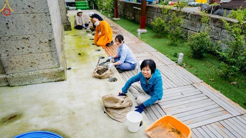 ภาพ No.137098:การเตรียมงาน ขุมหลุมเพื่อพิธีฝังลูกนิมิต ณ วัดพระธรรมกายโทชิหงิ ประเทศญี่ปุ่น วันพฤหัสบดีที่ 16 พฤษภาคม พ.ศ. 2567