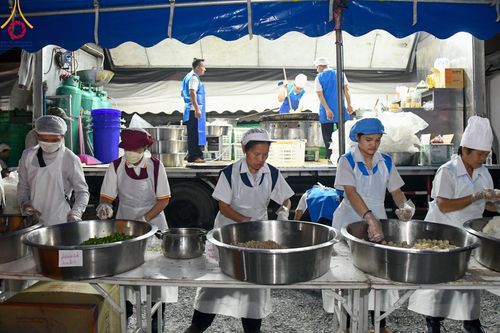 ภาพ No.108067:พิธีถวายภัตตาหารเป็นสังฆทาน แด่คณะพระธรรมยาตราฯ ในโครงการธรรมยาตรากตัญญูบูชา มหาปูชนียาจารย์ พระมงคลเทพมุนี(สด จนฺทสโร) พระผู้ปราบมาร อนุสรณ์สถาน 7 แห่ง ปีที่ 12 วันที่ 8 มกราคม พ.ศ. 2567 ณ อนุสรณ์สถานมหาวิหารพระมงคลเทพมุนี (โลตัสแลนด์) อ.สองพี่น้อง จ.สุ