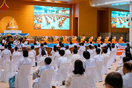 ภาพ No.90692:พิธีบำเพ็ญกุศลสวดพระอภิธรรม อุบาสกถาวร พรหมถาวร (อุบาสกผู้ปั้นพระ) วันอาทิตย์ที่ 15 ตุลาคม พ.ศ. 2566 ณ ห้องแก้วสารพัดนึก 1 สภาธรรมกายสากล วัดพระธรรมกาย จ.ปทุมธานี