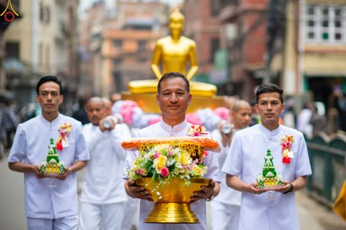 ภาพ No.77669:พิธีตัดปอยผมและปลงผมนาคธรรมทายาท ในโครงการบรรพชาสามเณรหมู่ ประเทศเนปาล วันที่ 11 มีนาคม พ.ศ.2566