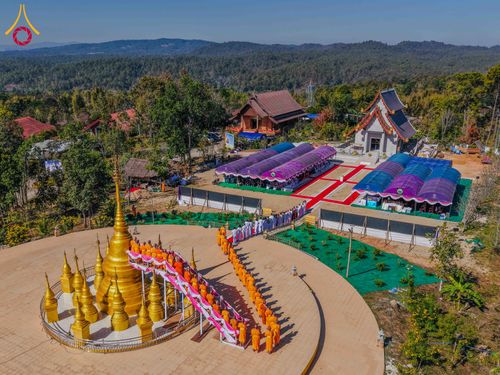 ภาพ No.309197:วันเสาร์ที่ 7 กุมภาพันธ์ พ.ศ.2569 พิธีบรรจุพระบรมสารีริกธาตุ ประดิษฐาน  ณ เจดีย์วัดทุ่งเจริญธรรม อ.อมก๋อย จ.เชียงใหม่