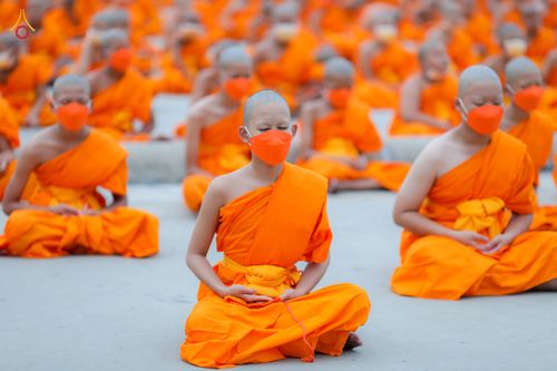 ภาพ No.79955:พิธีขอบรรพชา , พิธีคล้องอังสะ พิธีขอสรณคมน์และศีล , พิธีขอนิสสัย ในโครงการบรรพชาสามเณรฟื้นฟูพระพุทธศาสนาทั่วไทย วันเสาร์ที่ 8 เมษายน พ.ศ.2566