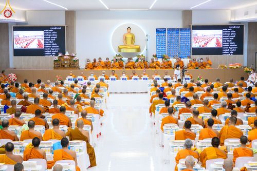 ภาพ No.81230:พิธีถวายสังฆทานแด่คณะสงฆ์ 323 วัด พิธีมอบกองทุนหนุนแรงใจช่วยครูใต้ และพิธีทำบุญอุทิศส่วนกุศลแด่ผู้วายชนม์ในเหตุการณ์ความไม่สงบ ๔ จังหวัดชายแดนภาคใต้  ปีที่ 19 ครั้งที่ 162 วันเสาร์ที่ 27 พฤษภาคม พ.ศ. 2566 ณ ศูนย์ปฏิบัติธรรมภาคใต้ อ.บางกล่ำ จ.สงขลา