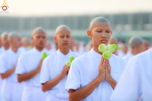 ภาพ No.133724:พิธีเวียนประทักษิณและพิธีวันทาเจดีย์ โครงการบรรพชาสามเณร ฟื้นฟูพระพุทธศาสนาทั่วไทย ณ วัดพระธรรมกาย วันเสาร์ที่ 6 เมษายน พ.ศ. 2567