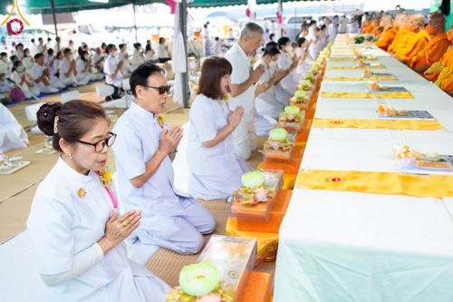 ภาพ No.109185:พิธีถวายภัตตาหารเป็นสังฆทาน แด่คณะพระธรรมยาตราฯ วันที่ 10 มกราคม พ.ศ. 2567 ณ อนุสรณ์สถานคลองบางนางแท่น อ.สามพราน จ.นครปฐม