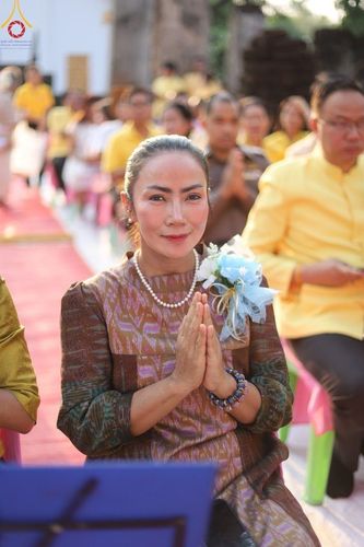 ภาพ No.58698:พิธีตักบาตรพระ ๑,๐๐๐ รูป สมโภชครบรอบ ๘๐๐ ปี พระบรมธาตุเมืองเชลียง ณ วัดพระศรีรัตนมหาธาตุ ราชวรวิหาร  (วัดพระปรางค์) ต.ศรีสัชนาลัย  อ.ศรีสัชนาลัย จ.สุโขทัย วันพฤหัสบดีที่ ๒๕ เมษายน พ.ศ. ๒๕๖๗