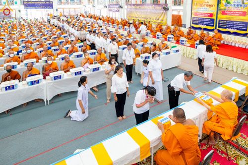 ภาพ No.87318:พิธีถวายสังฆทาน 323 วัด 4 จังหวัดชายแดนภาคใต้  ปีที่ 19 ครั้งที่ 165 พิธีมอบกองทุนหนุนแรงใจช่วยครูใต้  ปีที่ 16 ครั้งที่ 130 และพิธีทำบุญอุทิศส่วนกุศลให้ผู้วายชนม์ ณ วัดพุทธภูมิ อ.เมือง จ.ยะลา วันเสาร์ที่ 9 กันยายน พ.ศ. 2566