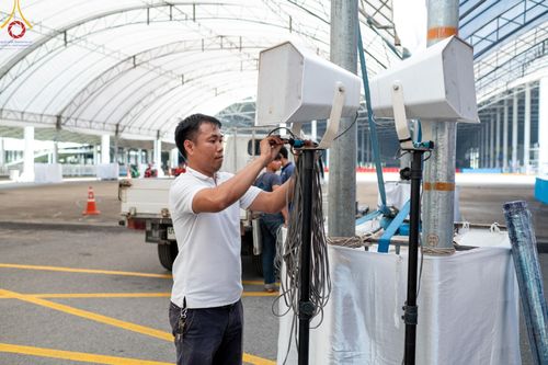 ภาพ No.60837:V.37 ยิ่งกว่าดี เพื่อ 80 ปีของพ่อ ภาพการเตรียมงานของหน่วยงานต่างๆ เพื่อพิธีฉลองอายุวัฒนมงคล 80 ปี หลวงพ่อธัมมชโย และรับถวายมหาสังฆทาน 10,000 กว่าวัดทั่วประเทศ ในวันคุ้มครองโลก วันจันทร์ที่ 22 เมษายน พ.ศ. 2567