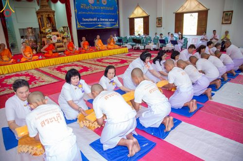 ภาพ No.216374:วันเสาร์ที่ 5 เมษายน พ.ศ. 2568 พิธีขอบรรพชา พิธีขอสรณคมน์และศีล พิธีขอนิสสัย พิธีถวายบาตร ในโครงการบรรพชาสามเณรฟื้นฟูพระพุทธศาสนาทั่วไทย  ณ วัดพระพุทธบาท ราชวรมหาวิหาร ต.ขุนโขลน อ.พระพุทธบาท จ.สระบุรี