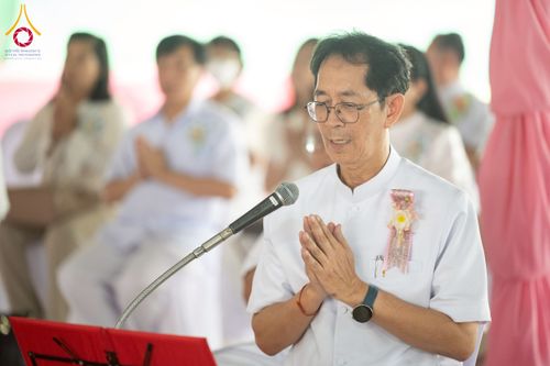 ภาพ No.250291:วันอังคารที่ 7 ตุลาคม พ.ศ. 2568 พิธีทอดผ้าป่าเพื่อสร้าง "ลานอเนกประสงค์พญานาค 4 ตระกูล" ณ พุทธอุทยานนานาชาติ อ.โพนพิสัย จ.หนองคาย