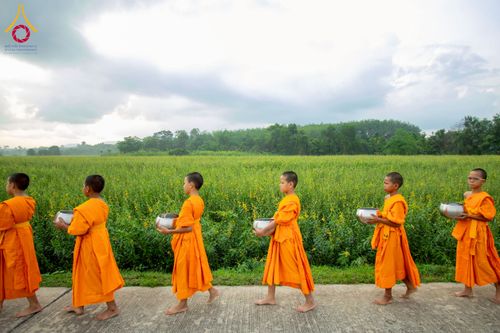 ภาพ No.217943:วันศุกร์ที่ 11 เมษายน พ.ศ. 2568 พระและสามเณร 99 รูป จากศูนย์ปฏิบัติธรรมระยอง(บ้านช่องลม) บิณฑบาต ณ ทุ่งปอเทือง ต.บางบุตร อ.บ้านค่าย จ.ระยอง เพื่อเป็นการฝึกสามเณรภาคฤดูร้อน ผ่านกิจวัตรบิณฑบาตในพื้นที่ชุมชน