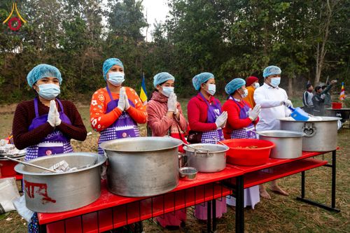 ภาพ No.131057:Photo Story ปฐมบรรพชาชาวพุทธมาร์มา Episode 4/5 วันที่ 13 กุมภาพันธ์พ.ศ. 2567 ณ วัดธัมจักร อรัญกุฏิ บังกลาเทศ