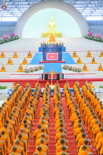 ภาพ No.75640:วัดพระธรรมกายจัด งานบุญวันอาทิตย์ต้นเดือน  มีกิจกรรมดังนี้ พิธีตักบาตร, พิธีบูชาข้าวพระ พระธรรมยาตรารับประกาศนียบัตร โครงการธรรมยาตราฯ ปีที่ 11 ในวันที่ 5 กุมภาพันธ์ พ.ศ. 2566 ณ วัดพระธรรมกาย อ.คลองหลวง จ.ปทุมธานี