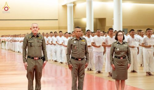 ภาพ No.351225:วันที่ 21 กันยายน พ.ศ. 2569 พิธีปิดโครงการบรรพชาพัฒนาคุณธรรม จริยธรรม  สำหรับนักเรียนนายสิบตำรวจ (นสต.) รุ่นที่ 16 ศูนย์ฝึกอบรมตำรวจภูธรภาค 1