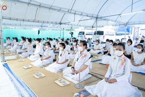 ภาพ No.70968:พิธีถวายภัตตาหารเป็นสังฆทาน แด่คณะพระธรรมยาตราฯ ในโครงการธรรมยาตราฯ ปีที่ 11 ณ อนุสรณ์สถานคลองบางนางแท่น อ.สามพราน จ.นครปฐม วันที่ 13 มกราคม พ.ศ. 2566