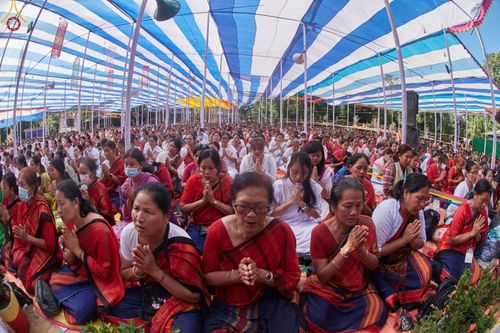 ภาพ No.63498:พิธีถวายและฉลองพระพุทธรูปปางไสยาสน์ขนาด 126 ฟุต ใหญ่ที่สุดในประเทศบังกลาเทศ ณ วัดจูราชารี สาขะ บานา วิหาร รังกามาติ วันที่ 16 พฤศจิกายน พ.ศ. 2565