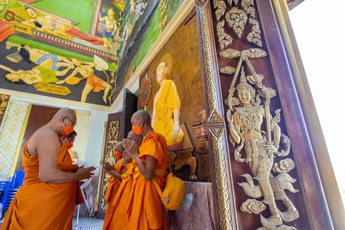 ภาพ No.65902:พิธีอุปสมบทวัดแค อ.พระสมุทรเจดีย์ จ.สมุทรปราการ รับบุญจัดงานโดยสำนักพัฒนาเยาวชนโลก ในโครงการอุปสมบทบูชาธรรม มหาปูชนียาจารย์ประจำปี 2565 เมื่อวันที่ 7 ธันวาคม พ.ศ. 2565