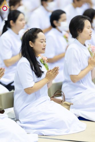 ภาพ No.92163:พิธีบูชาข้าวพระ ในวันทอดกฐินสามัคคี อาทิตย์ต้นเดือนที่ 5 พฤศจิกายน พ.ศ. 2566 ณ วัดพระธรรมกาย จ.ปทุมธานี