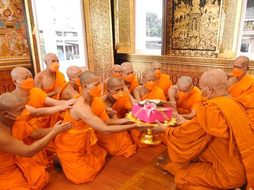 ภาพ No.67327:พิธีอุปสมบทวัดแหลม อ.เมือง จ.สมุทรปราการ รับบุญจัดงานโดย สำนักต่างประเทศ เมื่อวันที่ 9 ธันวาคม พ.ศ. 2565