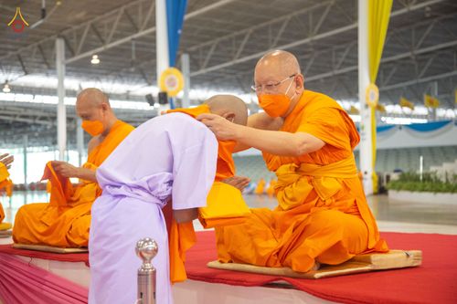 ภาพ No.79880:พิธีขอบรรพชา , พิธีคล้องอังสะ พิธีขอสรณคมน์และศีล , พิธีขอนิสสัย ในโครงการบรรพชาสามเณรฟื้นฟูพระพุทธศาสนาทั่วไทย วันเสาร์ที่ 8 เมษายน พ.ศ.2566