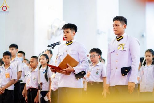 ภาพ No.184973:กิจกรรมวันรวมพลังเด็กดี V-Star ผู้นำฟื้นฟูศีลธรรมโลก กรุงเทพมหานคร ณ วัดมหาธาตุยุวราชรังสฤษฎิ์ราชวรมหาวิหาร กรุงเทพมหานคร ในวันที่ 13 ธันวาคม พ.ศ. 2567