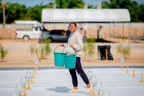 ภาพ No.211214:วันเสาร์ที่ 15 มีนาคม พ.ศ. 2568  การเตรียมงานของเจ้าหน้าที่ เพื่องานฉลองปทุมเจดีย์ ณ ศูนย์อบรมเยาวชนปัตตานี