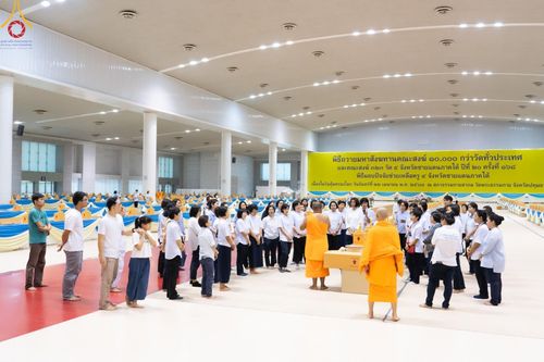 ภาพ No.60903:V.37 ยิ่งกว่าดี เพื่อ 80 ปีของพ่อ ภาพการเตรียมงานของหน่วยงานต่างๆ เพื่อพิธีฉลองอายุวัฒนมงคล 80 ปี หลวงพ่อธัมมชโย และรับถวายมหาสังฆทาน 10,000 กว่าวัดทั่วประเทศ ในวันคุ้มครองโลก วันจันทร์ที่ 22 เมษายน พ.ศ. 2567