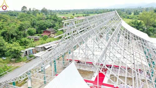 ภาพ No.158184:พิธีทอดผ้าป่า ติดตั้งแผ่นสิริฉะทะนะรัสมี(หลังคา) อาคาร 80 ปี หลวงพ่อธัมมชโย วันอาทิตย์ที่ 22 กันยายน พ.ศ. 2567 ณ ศูนย์ปฏิบัติธรรมวิหารแดง อ.วิหารแดง จ.สระบุรี