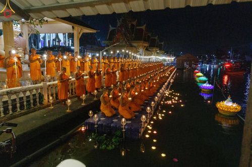 ภาพ No.197219:พิธีจุดประทีปถวายเป็นพุทธบูชา และบูชาธรรมมหาปูชนียาจารย์ ณ วัดโบสถ์(บน) ตำบลบางคูเวียง อำเภอบางกรวย จังหวัดนนทบุรี ในโครงการธรรมยาตรา กตัญญูบูชา มหาปูชนียาจารย์ พระมงคลเทพมุนี(สด จนฺทสโร) พระผู้ปราบมาร อนุสรณ์สถาน 7 แห่ง ปีที่ 13 วันที่ 18 มกราคม พ.ศ. 25