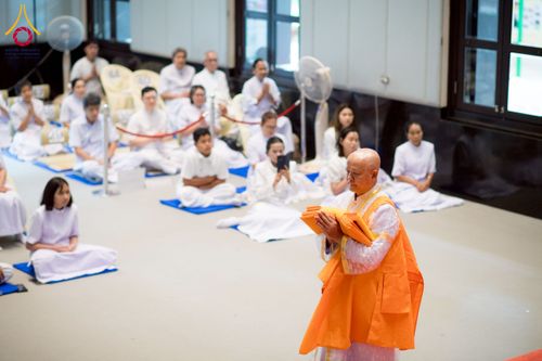 ภาพ No.223644:วันที่ 11 พฤษภาคม พ.ศ. 2568 พิธีบรรพชาของอุบาสก พิสิทธิ์ หมื่นแกล้ว  ณ วัดพระธรรมกาย