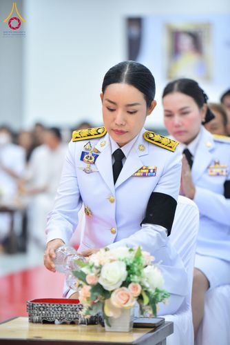 ภาพ No.280721:วันศุกร์ที่ 12 ธันวาคม พ.ศ.2568 พิธีบำเพ็ญกุศลปัญญาสมวาร (50 วัน) อุทิศถวายพระราชกุศลแด่ “พระพันปีหลวง” ณ วัดพระธรรมกาย