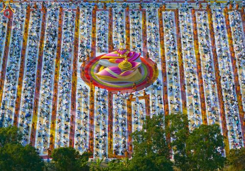 ภาพ No.110434:พิธีต้อนรับพระธรรมยาตรา ในโครงการธรรมยาตรากตัญญูบูชา มหาปูชนียาจารย์ พระมงคลเทพมุนี(สด จนฺทสโร) พระผู้ปราบมาร อนุสรณ์สถาน 7 แห่ง ปีที่ 12 วันที่ 11 มกราคม พ.ศ. 2567 ณ อนุสรณ์สถานลำดับที่ 3 สถานที่เกิดใหม่ในเพศสมณะ วัดสองพี่น้อง จ.สุพรรณบุรี