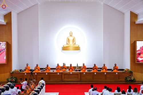 ภาพ No.89801:พิธีวางแผ่นจารึกชื่อ เพื่อนำไปประดิษฐานไว้ในฐานองค์พระประธาน เนื่องในโอกาสครบรอบ 10 ปี ศูนย์ปฏิบัติธรรมนครราชสีมา วันอาทิตย์ที่ 24 กันยายน พ.ศ. 2566