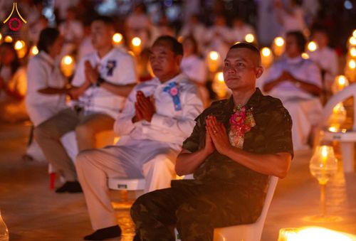 ภาพ No.211696:วันอาทิตย์ที่ 16 มีนาคม พ.ศ. 2568 พิธีจุดประทีปถวายเป็นพุทธบูชา ฉลองปทุมเจดีย์ (เจดีย์พระพุทธเจ้า 5 พระองค์) ณ ศูนย์อบรมเยาวชนปัตตานี