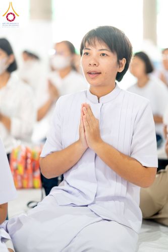 ภาพ No.61975:ตักบาตรฉลองสามเณรใหม่ มัชฌิมธรรมทายาท ณ วิหารคด คอร์ 9 วัดพระธรรมกาย วันที่ 15 เมษายน พ.ศ. 2567