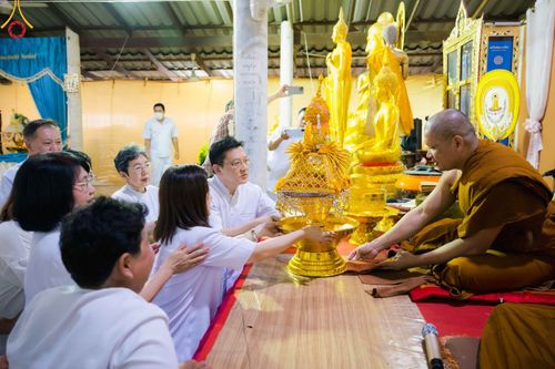 ภาพ No.95722:พิธีทอดกฐินสามัคคีทั่วไทย 5,000 วัด วัดม่วงเฒ่า จ.กาญจนบุรี วันที่ 31 ตุลาคม พ.ศ. 2566