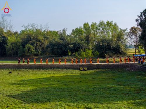 ภาพ No.132314:พิธีจุดโคมประทีปถวายเป็นพุทธบูชา ในโครงการบรรพชา 1,250 รูป ณ แดนประสูติ สวนลุมพินี ประเทศเนปาล วันที่ 17 มีนาคม พ.ศ. 2567