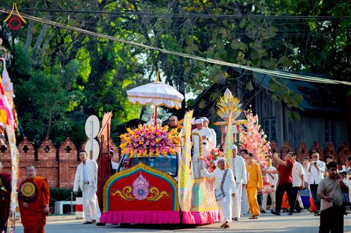 ภาพ No.224358:วันที่ 8 พฤษภาคม พ.ศ. 2568 พิธีถวายมหาสังฆทาน 101 วัด  บูชาธรรมอายุวัฒนมงคล 100 ปี สมเด็จอาชญาธรรมพระเจ้า สมเด็จพระสังฆราชแห่งคณะสงฆ์ไทยเขิน นครเชียงตุง ในนามพระครูบาไชยบูลย์ ธัมมชโย ณ วัดราชฐานหลวงเชียงยืน รัฐฉาน สาธารณรัฐแห่งสหภาพเมียนมา