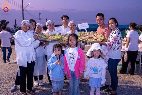 ภาพ No.119037:พิธีถวายภัตตาหารเป็นสังฆทาน แด่คณะพระธรรมยาตรา วันที่ 27 มกราคม พ.ศ. 2567 ณ อนุสรณ์สถานบางปลา จ.นครปฐม