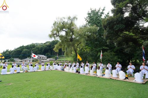 ภาพ No.147397:พิธีตัดปอยผม ขอขมา มอบบาตร ผ้าไตร โครงการปฐมอุปสมบท สมโภชอุโบสถ บูชาธรรม 80 ปี หลวงพ่อธัมมชโย ณ วัดพระธรรมกายโทชิหงิ ประเทศญี่ปุ่น วันพฤหัสบดีที่ 8 สิงหาคม พ.ศ. 2567
