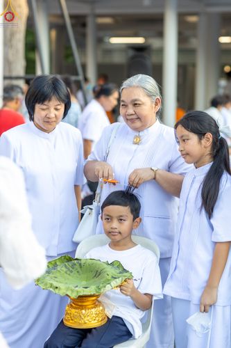 ภาพ No.78451:พิธีตัดปอยผม โครงการหน่อแก้วเปรียญธรรมรุ่นที่ 11  วันที่ 26 มีนาคม พ.ศ.2566  ณ หมู่กุฏิสามเณร อาคารค่ายจองแชมป์ วัดพระธรรมกาย
