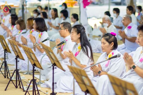 ภาพ No.119875:พิธีถวายภัตตาหารเป็นสังฆทาน แด่คณะพระธรรมยาตรา ปีที่ 12 วันที่ 28 มกราคม พ.ศ. 2567 ณ อนุสรณ์สถานบางปลา จ.นครปฐม