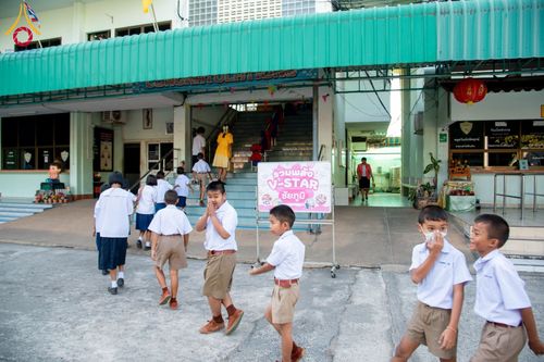 ภาพ No.184313:กิจกรรมวันรวมพลังเด็กดี V-Star ผู้นำฟื้นฟูศีลธรรมโลก ในวันที่ 11 ธันวาคม พ.ศ. 2567 ณ วิทยาลัยเทคโนโลยีบริหารธุรกิจ จังหวัดชัยภูมิ