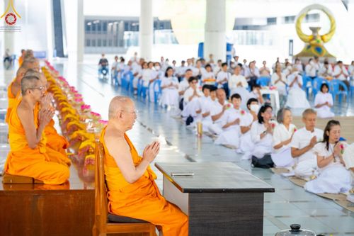 ภาพ No.212604:วันพฤหัสบดีที่ 20 มีนาคม พ.ศ. 2568 พิธีเจริญพระพุทธมนต์ เนื่องในอายุวัฒนมงคลครบ 74 ปี พระภาวนาธรรมวิเทศ วิ. (ภูเบศ ฌานาภิญโญ) ณ หอฉันคุณยายฯ วัดพระธรรมกาย