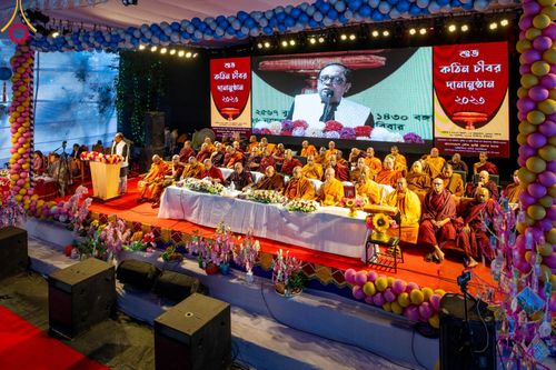 ภาพ No.98807:พิธีทอดกฐินสมทบ วัดพุทธธัมมะราชิกะ กรุงธากา ประเทศบังกลาเทศ วันอาทิตย์ที่ 26 พฤศจิกายน พ.ศ. 2566