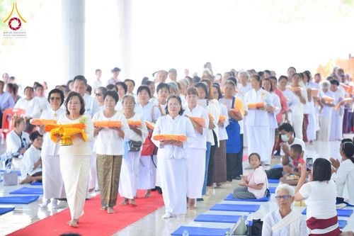 ภาพ No.216601:วันเสาร์ที่ 5 เมษายน พ.ศ. 2568 พิธีทอดผ้าป่าสามัคคีสร้างกุฎิสงฆ์ ณ ธุดงคสถานอำนาจเจริญ
